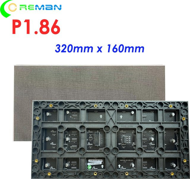 COREMAN LED-Modul Hub75 Indoor P1.86 Vollfarb Multicolor Schwarz B: 32 cm, H: 16 cm, 172 x 68 Pixel mit PWM-Chip-IC - Bild 1