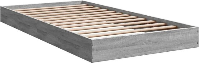 vidaXL Bettgestell modern in Grau Sonoma aus Holzwerkstoff B/T/H: 100 x 200 x 102 cm - Bild 1