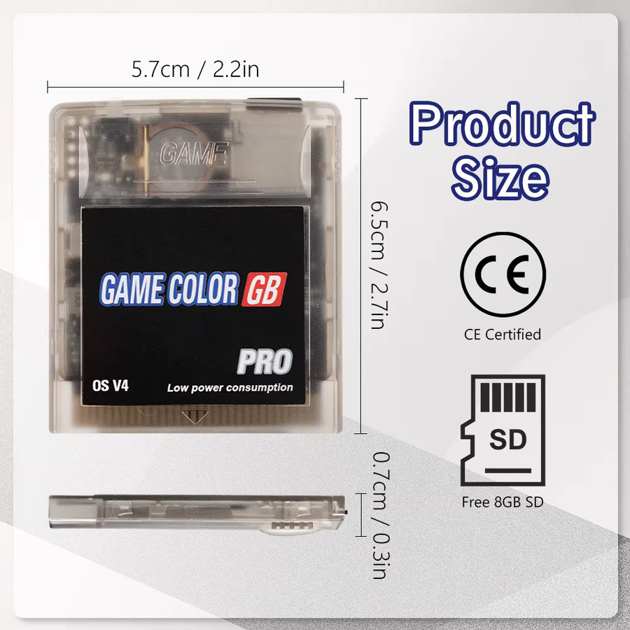 EVERDRIVE Flash-Kartusche mit 8GB Micro-SD-Karte kompatibel mit Game Boy, Game Boy Color und Game Boy Advance inklusive Menü-Rückkehr-Taste - Bild 3