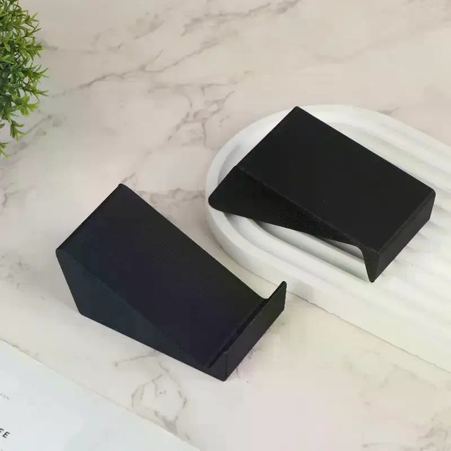 2 Stück universelle Soundbar-Ständerbasis für Desktop-Monitor-Lautsprecher und TV-Audio-Lautsprecher in Schwarz, verstellbare Lautsprecherhalterung - Bild 1