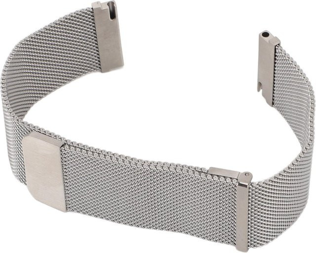 Fishine Uhrenarmband Edelstahl, Mesh, Silber, Herren - Bild 1