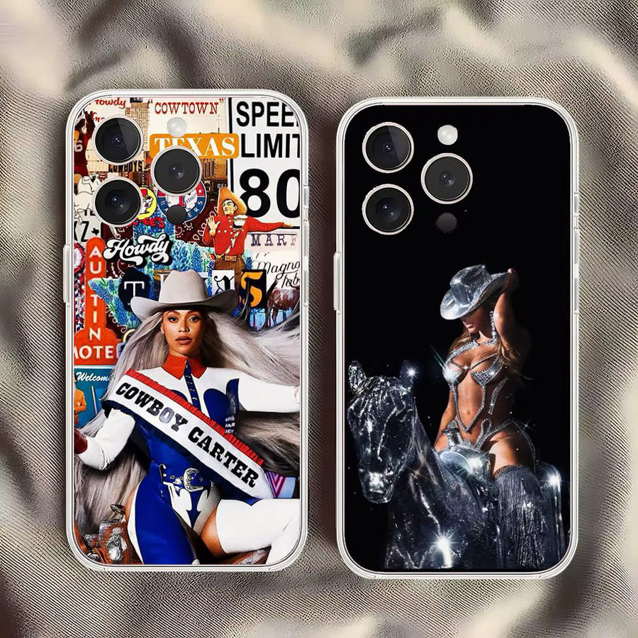 Luxuriöse transparente Handyhülle Coll-B-beyonce-Hot-SingerS für Apple iPhone 11 bis 17 Pro Max Mini mit Stoßfänger-Schutz - Bild 2