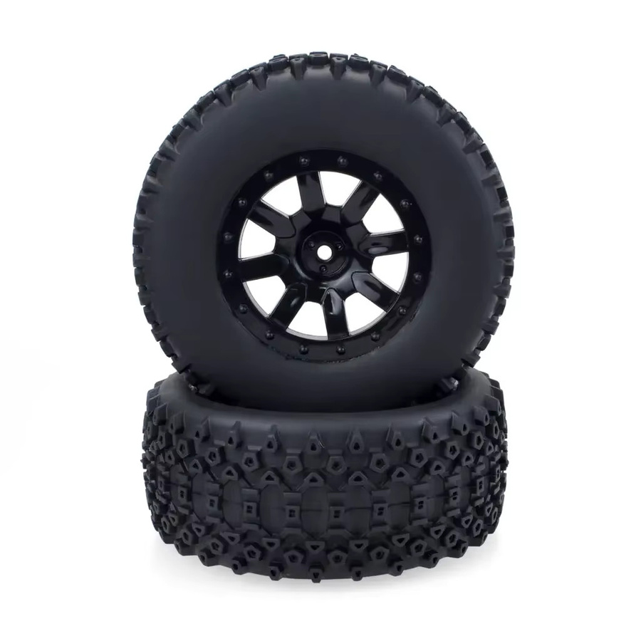 NeebRC Reifen für 1/10 RC Auto, 4-teiliges Set, Gummi, Schwarz - Bild 2