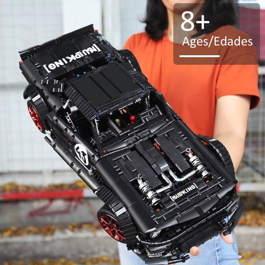 Mould King 13108 Mustang Sportwagen Baustein-Set in Schwarz mit 2943 Teilen - Bild 5