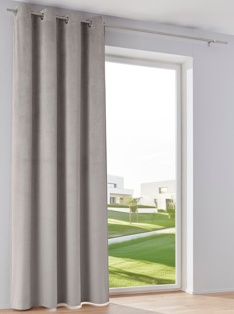 Heine Home Dekoschale aus Samt in Grau - Bild 1
