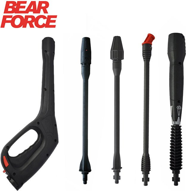 BEAR FORCE Hochdruckreiniger Wasserspritzpistole mit Düse und Lanze in Schwarz für Patriot, Portland, Husky und HammerFlex - Bild 1