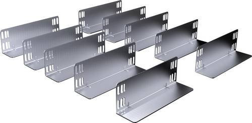 Rittal VX 4531.001 Gleitschiene aus Stahlblech, gelocht, Farbe Silber, 10 Stück - Bild 1