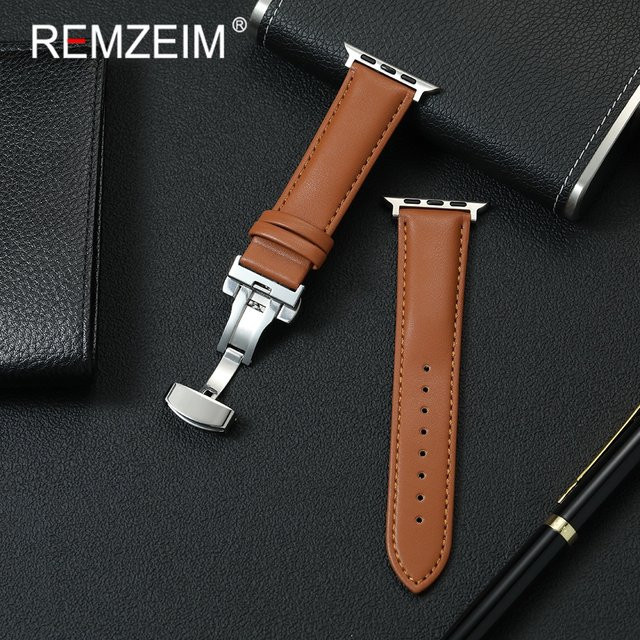 REMZEIM Uhrenarmband PU-Leder, Klassisch, Unisex - Bild 1