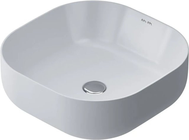 AM.PM Aufsatzwaschbecken Func aus Keramik, Weiß, B: 43 cm, T: 43 cm, H: 13,5 cm - Bild 1