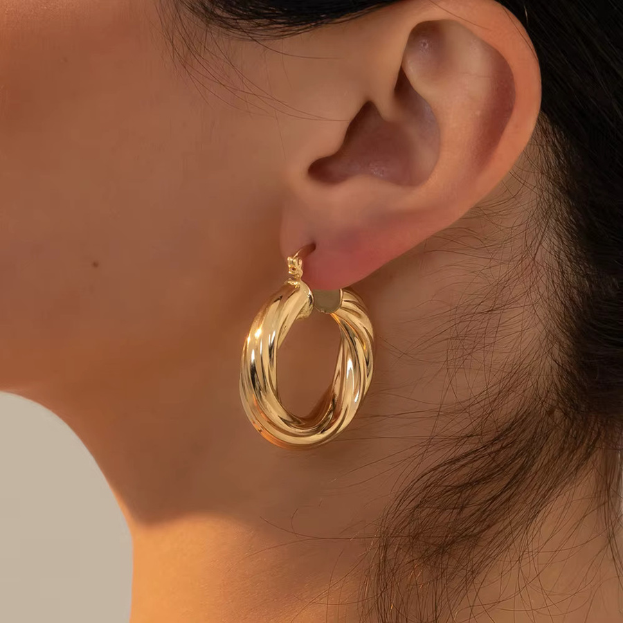 Erpels Creolen, Gold, Damen - Bild 1