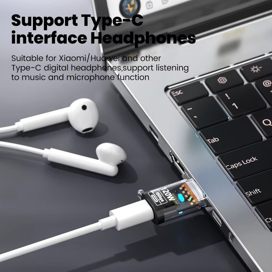NNBILI USB 3.2 zu Typ-C Adapter mit 120 W Schnellladefunktion und 10 Gbps Hochgeschwindigkeits-Datenübertragung, OTG Konverter in Weiß - Bild 4