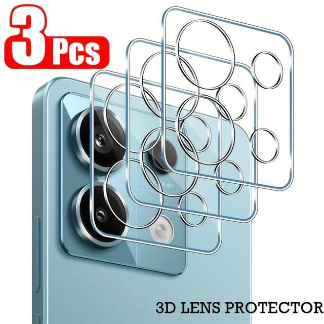3er-Set Kamera-Objektivschutz aus gehärtetem Glas für Xiaomi Mi 13T 14T Pro Poco X6 X7 F6 Pro in Transparent - Bild 1