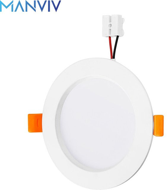 MANVIV LIGHTING LED-Downlight runde Deckeneinbauleuchte in Weiß, 220 V, modern - Bild 1