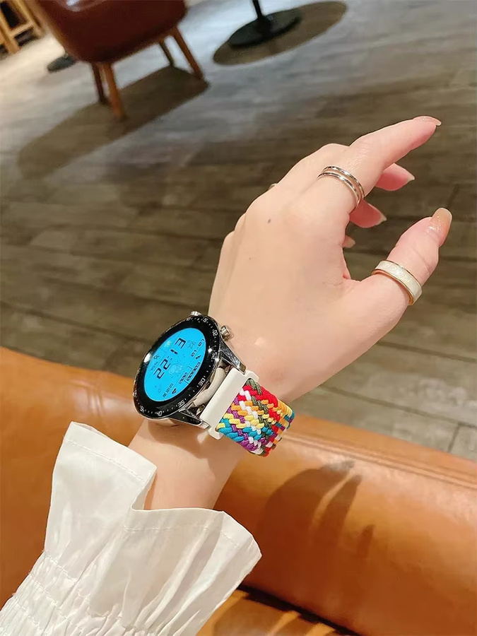 Xiaomi Uhrenarmband, geflochtenes Solo-Loop, Nylon, Bunt, Unisex, 22 mm - Bild 4