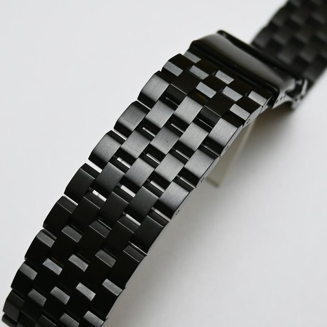 Lokey Uhrenarmband Edelstahl, Schwarz, Silber, 18 mm, Herren - Bild 1