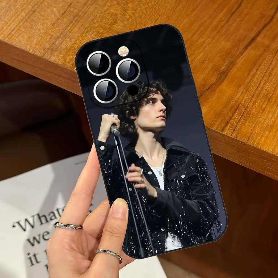 Singer S-Sombr Slim Stoßfeste Handyhülle für iPhone in Schwarz - Bild 5