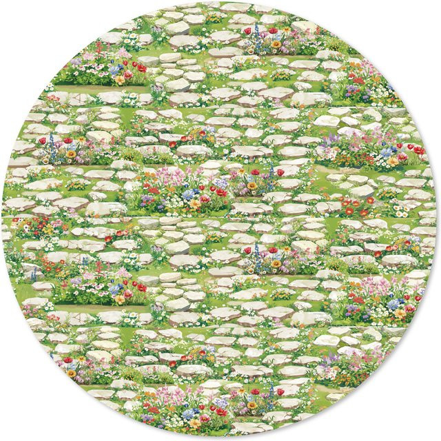 Etori Life Stone Path Floral Sea Washi Tape Multicolor, Breite: 60 mm, Länge: 2 m - Bild 1