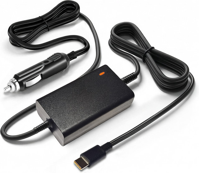 Universelles 100W Autoladegerät mit USB-C PD für Laptops, Tablets und Smartphones, Schwarz - Bild 1