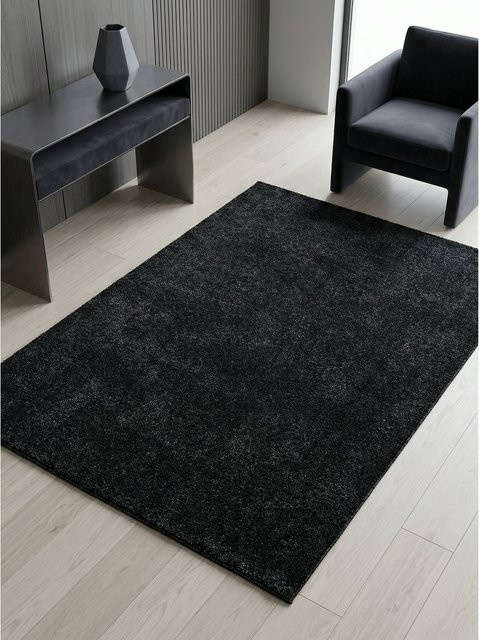Kadima Design Teppich Kurzflor in Anthrazit, einfarbig, B/T: 60 x 100 cm - Bild 1