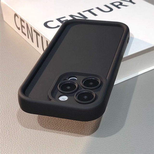 Ricestate Stoßfeste Silikonhülle mit mattem Finish für iPhone Modelle in Schwarz oder Weiß - Bild 1