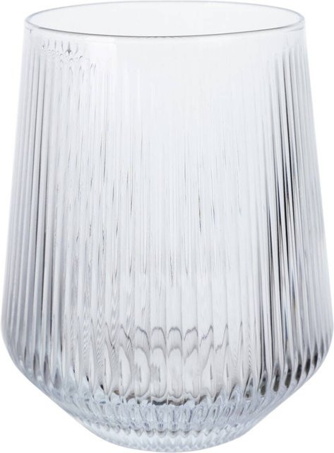 Pocoline Trinkglas transparent mit Streifen Design 470 ml - Bild 1