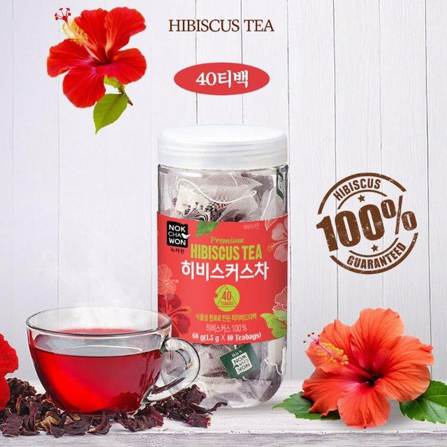 Nokchawon Hibiskus Früchtetee, Teebeutel, 40 Stück - Bild 1