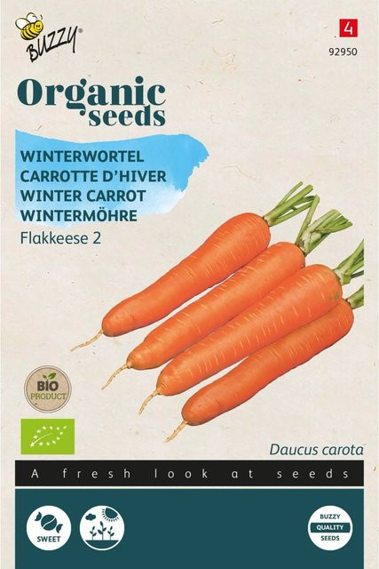 Buzzy Organic Bio Wintermöhre Flakkese 2 Samen 1,5 g - Bild 1