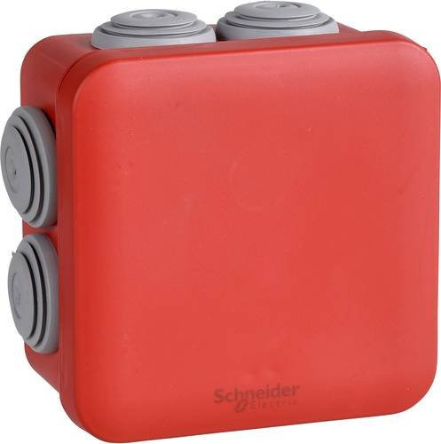 Schneider Electric ENN05164 Abzweigdose, Rot, B/H/T: 98 x 51 x 98 mm, 5er Pack - Bild 1