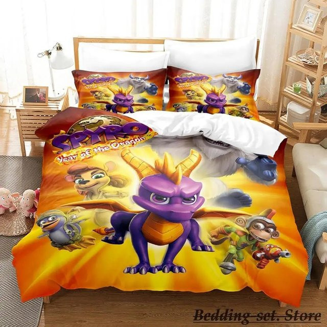 Spyro Reignited Trilogy Bettwäsche Kollektion Multicolor, Bettbezug Breite: 180 cm, Höhe: 210 cm - Bild 1