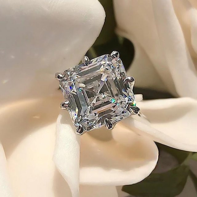 Huitan Ringe, Kupfer, Silber, Zirkonia, Damen - Bild 1