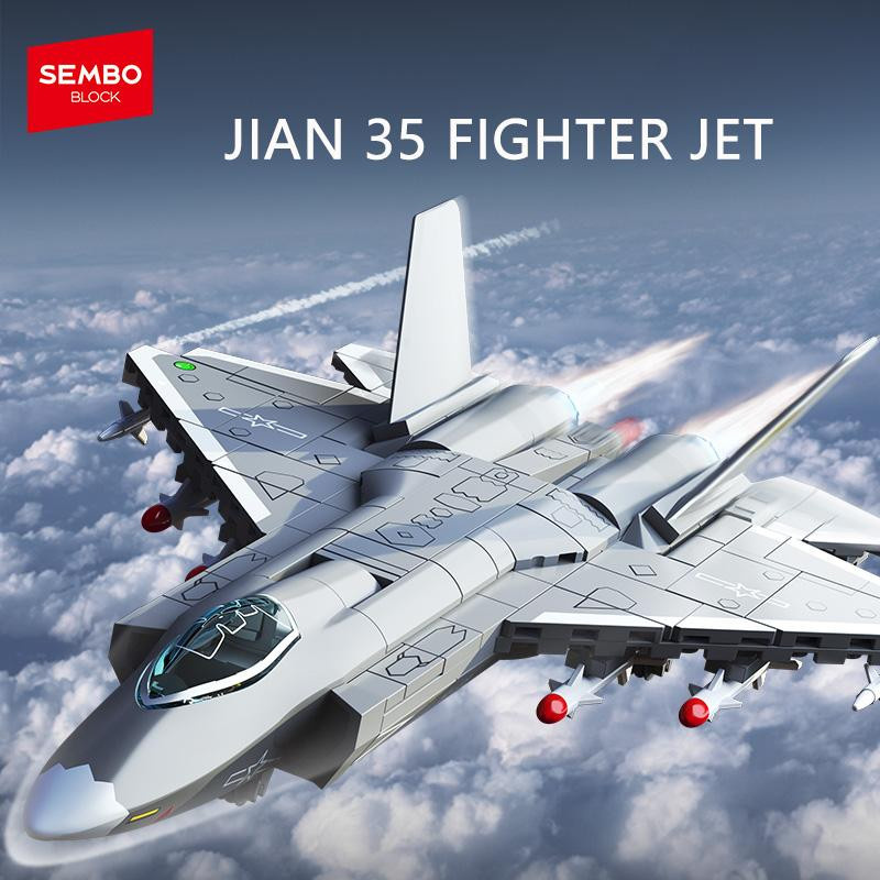 SEMBO BLOCK Militärflugzeuge Bausteine 362 Teile 3-6 Jahre - Bild 2