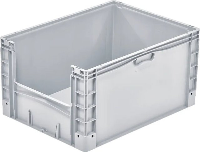 PROREGAL Euro-Norm Großbehälter Insight Transportbox, Grau/Transparent, H x B x T: 42 x 60 x 80 cm, 168 Liter - Bild 1