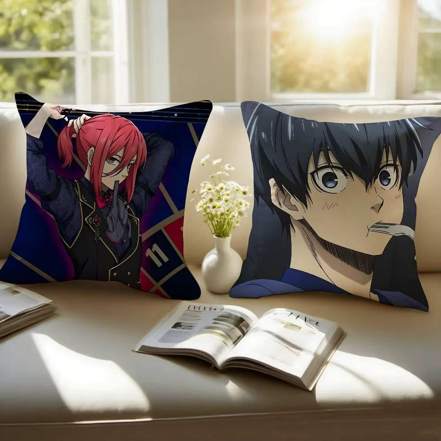 B-bLUE Anime LOCK Kissenbezug mit grafischem Design, allergikerfreundlich und staub- sowie milbenbeständig, quadratisch, B/B/H: 30 x 30 x 30 cm - Bild 5