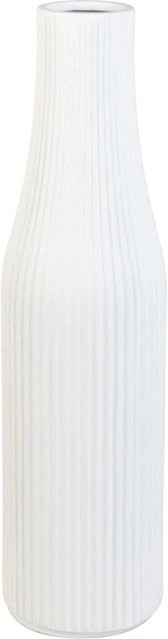 Vivanno Bodenvase Vertigo aus Fiberglas in Skandinavisches Weiß, B/T/H: 20 x 20 x 80 cm - Bild 1