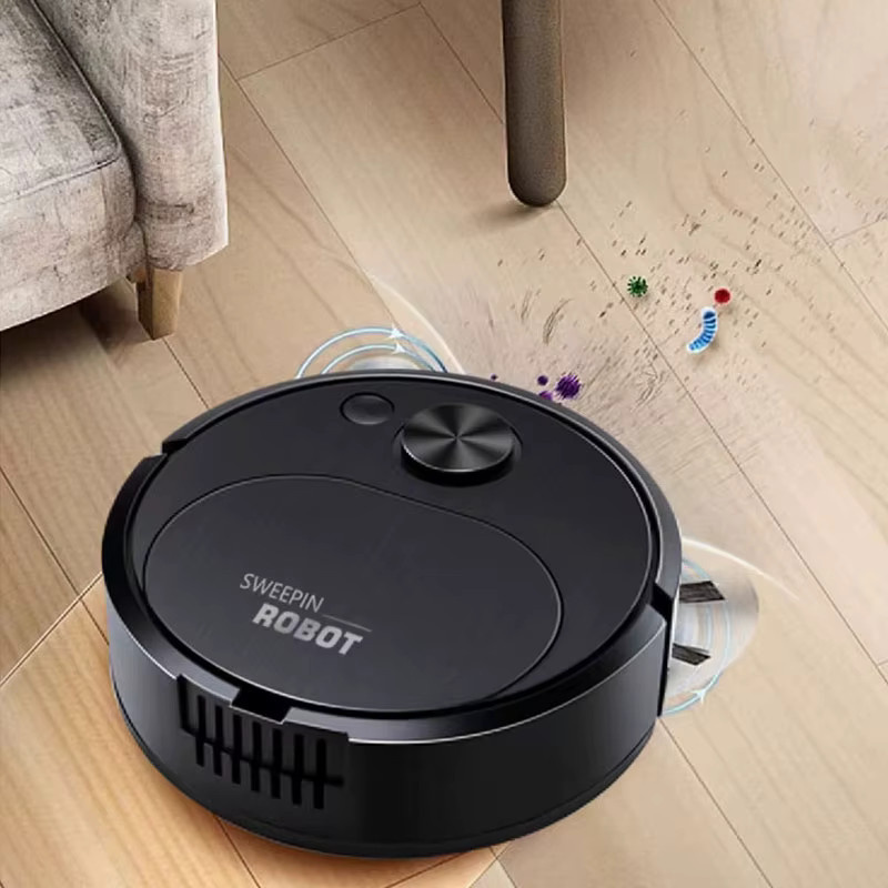 Donirt 3-in-1 USB Roboter-Staubsauger intelligente kabellose Bodenreinigungsmaschine mit 1500 Pa in Schwarz oder Weiß - Bild 2