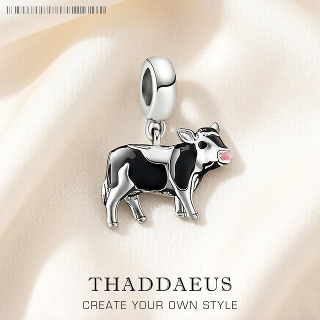 Thaddaeus Milchkuh-Anhänger, 925 Silber, Damen - Bild 1