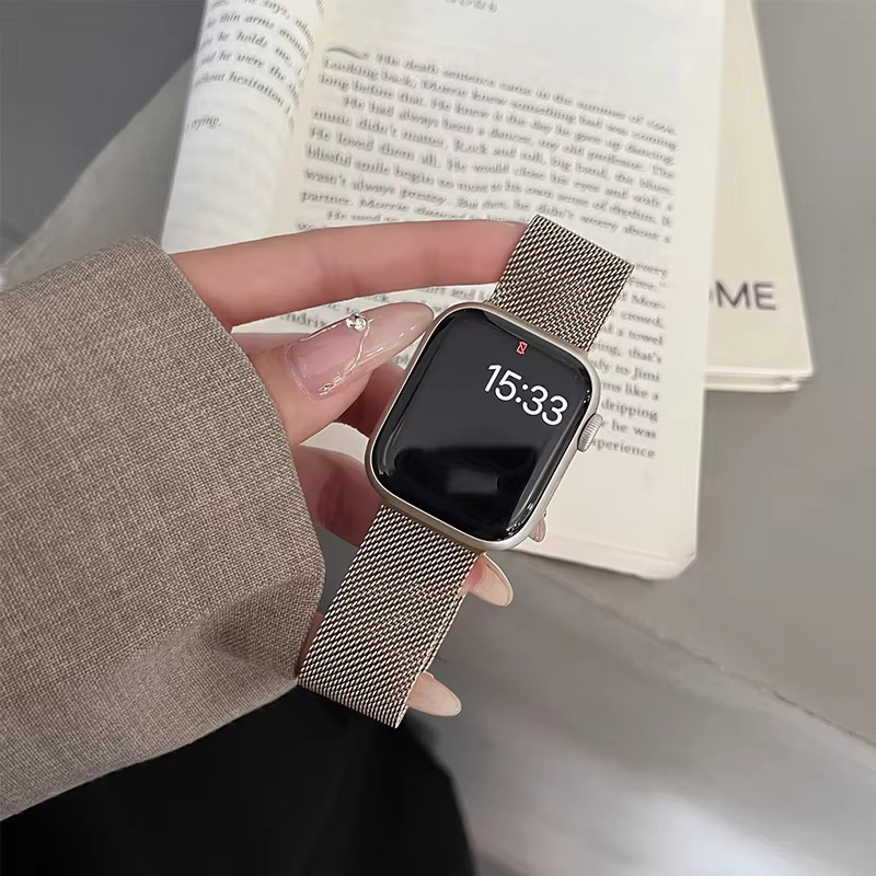 Milanaise-Schlaufe für Apple Watch-Bänder, Metallarmband - Bild 3