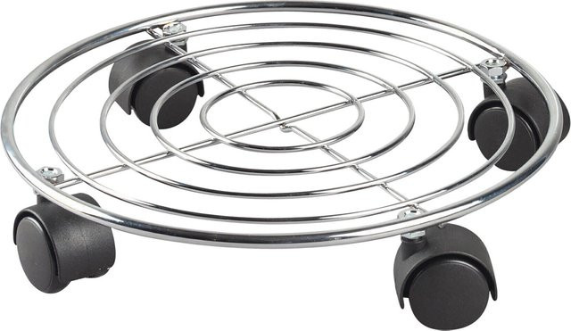 Axentia Pflanzenroller aus Chrom und Metall, B/H/L: 30,5 x 6 x 30,5 cm - Bild 1