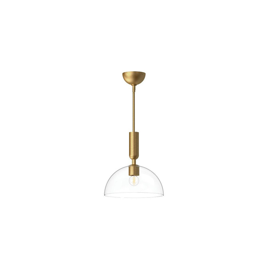 Alora Mood Jude Pendelleuchte in Gold/Messing mit transparentem Glasschirm - Bild 1