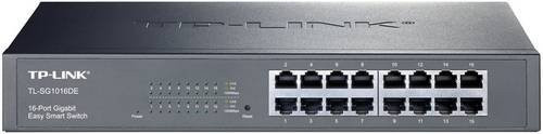 TP-Link JetStream TL-SG1016DE Managed Netzwerk Switch mit 16 Ports 1 GBit/s in Schwarz - Bild 1