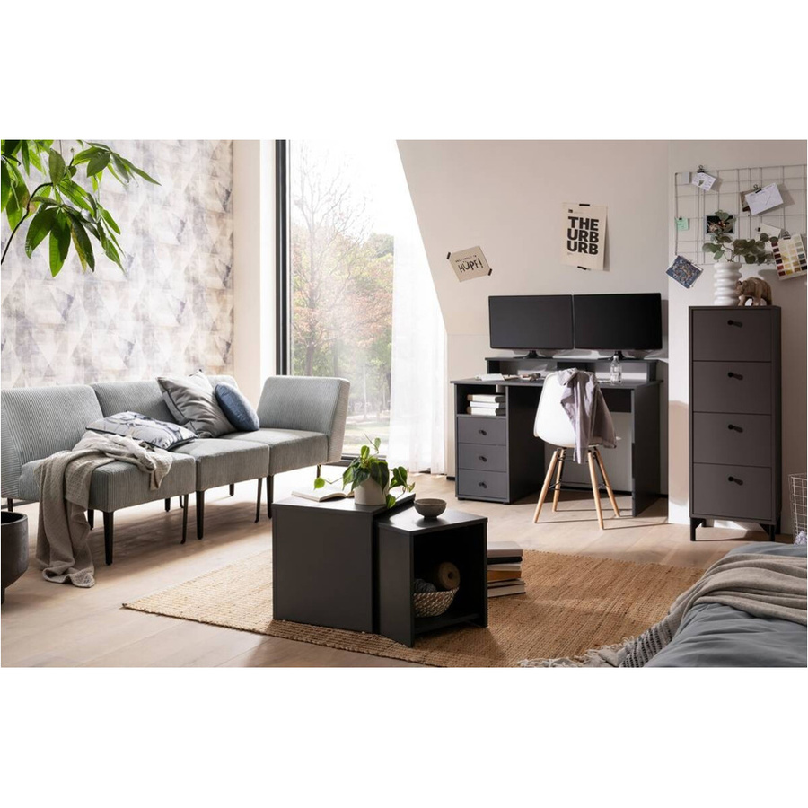 Schreibtisch Smash Möbelpartner in Anthrazit, B/H/T: 115,8 x 74 x 70 cm - Bild 3