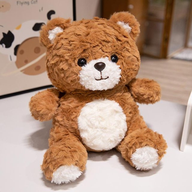 Yiran Furniture Teddybär Puppe, Plüschtier, Braun, 35cm - Bild 1