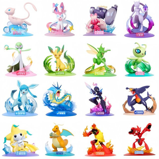 FUNISM Pokémon Gengar Mewtwo Sylveon Figuren, Anime Modell, Bunt / Mehrfarbig - Bild 1