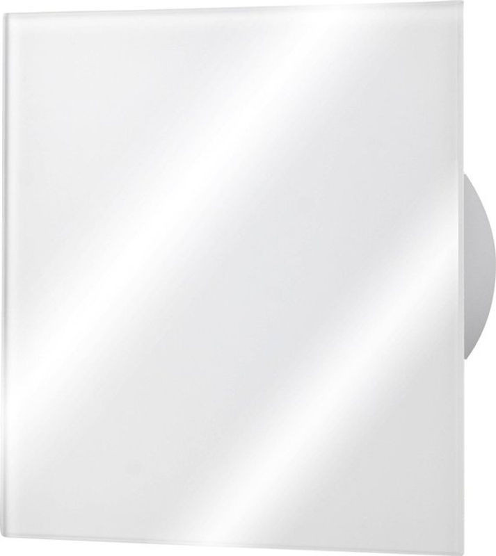 Dekoratives Glas-Paneel Orno Weiß Glänzend Quadratisch Wandmontiert B: 17 cm, H: 17 cm - Bild 1
