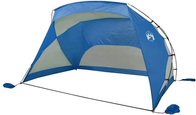 vidaXL Strandzelt Blau aus Polyester B/T/H: 274 x 178 x 170/148 cm - Bild 1
