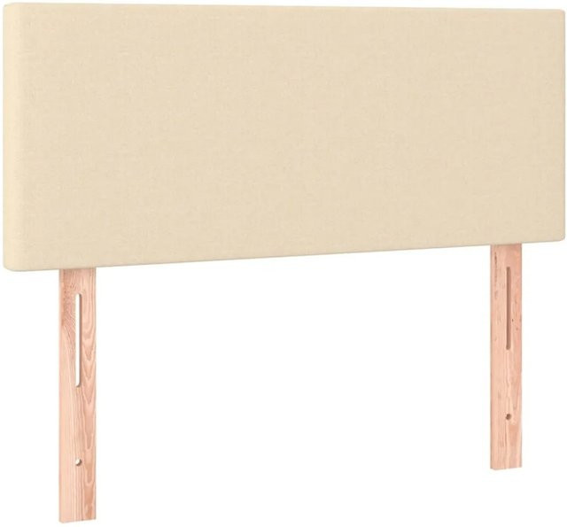 vidaXL LED Kopfteil in Beige mit USB-Ladeport und integrierter Beleuchtung, B/T/H: 100 x 5 x 78-88 cm - Bild 1
