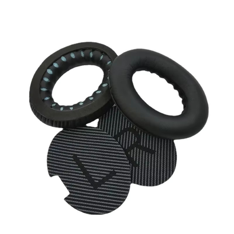 Bose Ersatz-Ohrpolster aus Proteinhaut für QuietComfort QC25 QC15 Soundtrue AE2 Over-Ear Kopfhörer in Schwarz - Bild 1