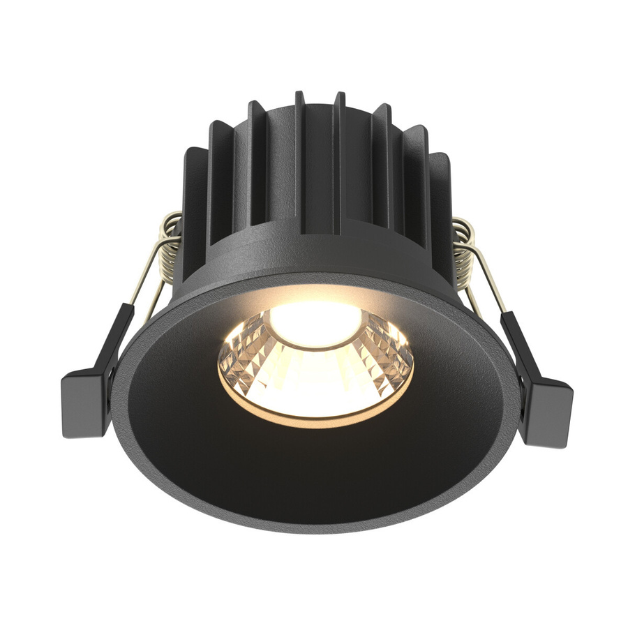 Technical Einbauleuchte Round LED aus Aluminium in Schwarz DL058-12W3K-B - Bild 1