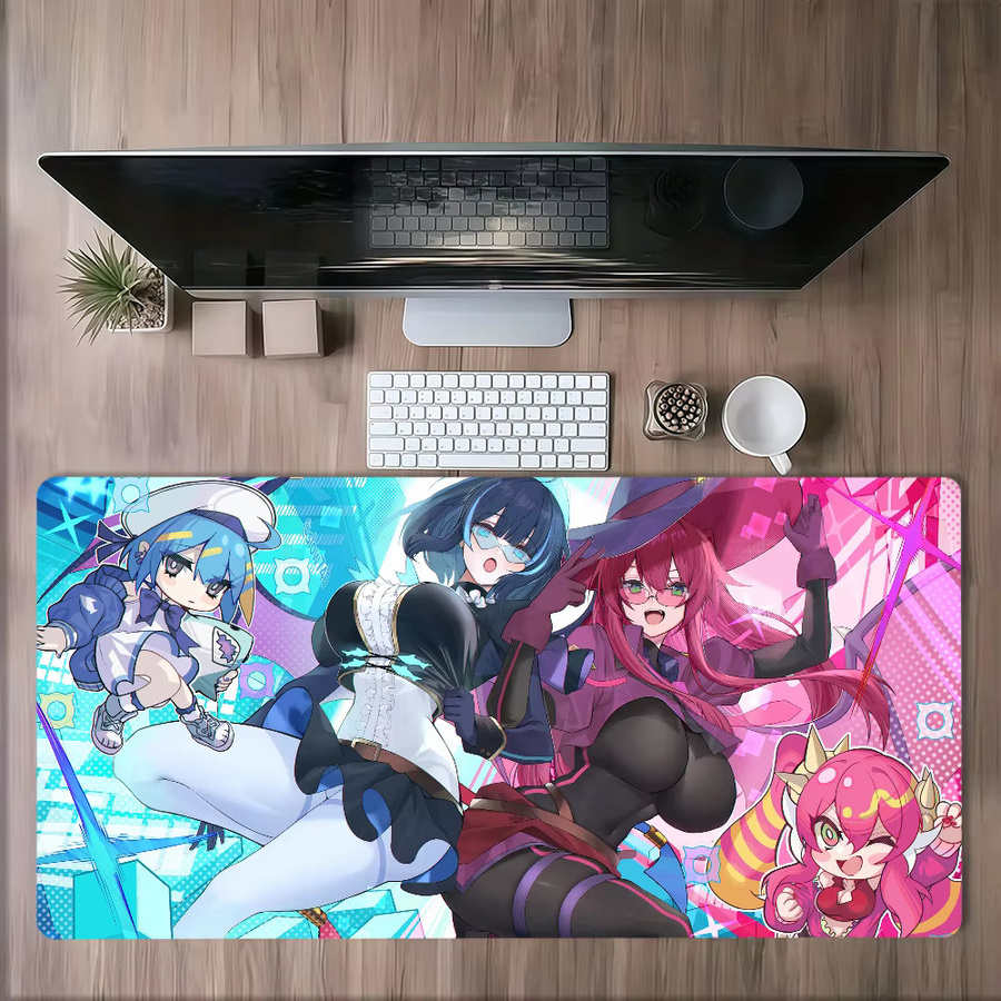Yu Gi Oh Live T-Twin Kisikil Mauspad in Lilla und Multicolour, rutschfestes und verdicktes Gaming-Mauspad mit Schreibkante für Büro und Studium - Bild 4