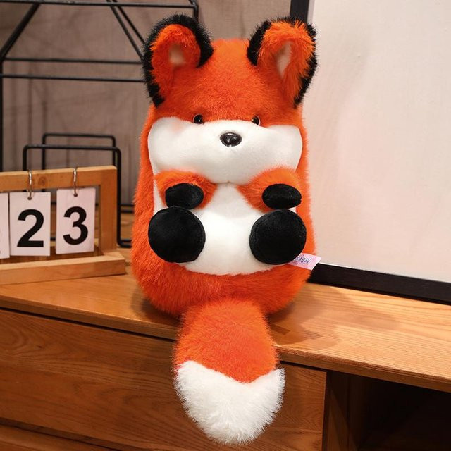 Kidsly Hund Fuchs Kaninchen Murmeltier Plüsch Spielzeug, Schwarz, ab 14 Jahren - Bild 1